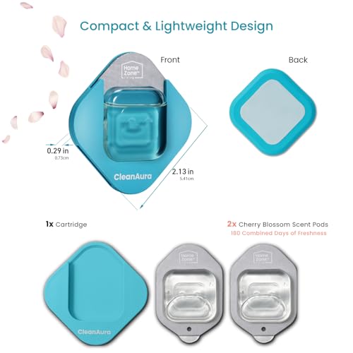 CleanAura Air Freshener Scent Pod Kitchen Kit with Cherry Blossom Scent