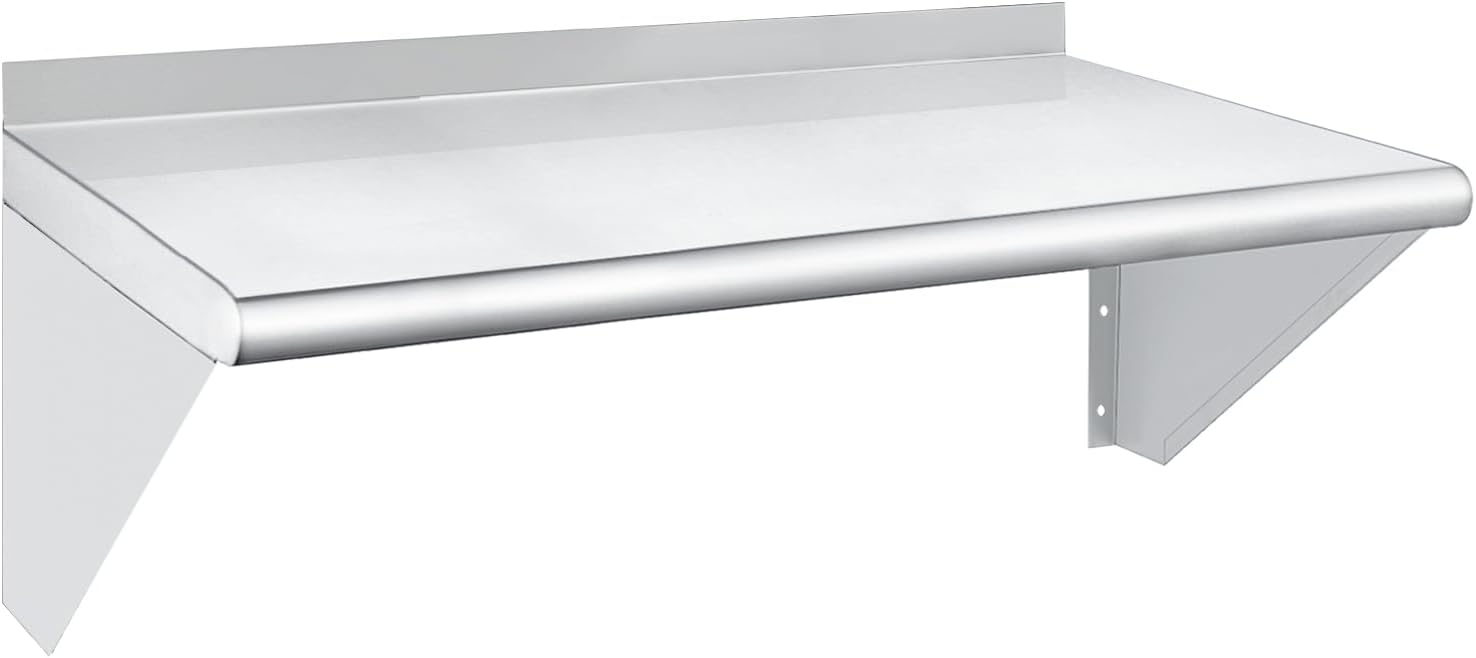 HARDURA 14x24 Stainless Steel Wall Shelf 240lb