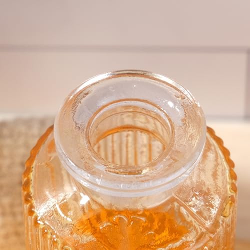 WHJY 3 Pack Small Syrup Dispenser with Pour Spout and Cleaning Tools