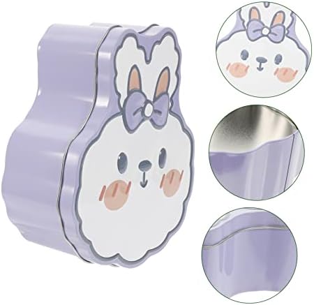 Rabbit Shaped Tinplate Candy Storage Box Multi Functional Party Favor Container