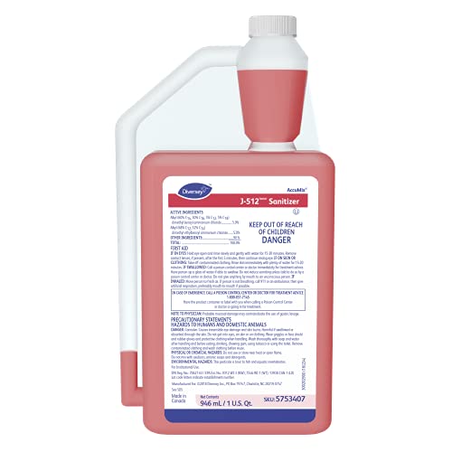 Diversey J-512 Sanitizer 32 Ounce No Rinse