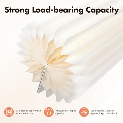 Foldable White Cylinder Stand for Party 2 3 5 Pcs