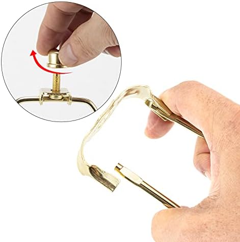 8 Inch Brass Lamp Harp Holder Set of 2
