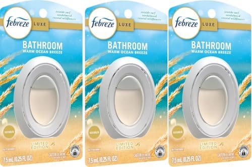 Febreze Air Freshener - 025 fl oz Pack of 3 Warm Ocean Breeze