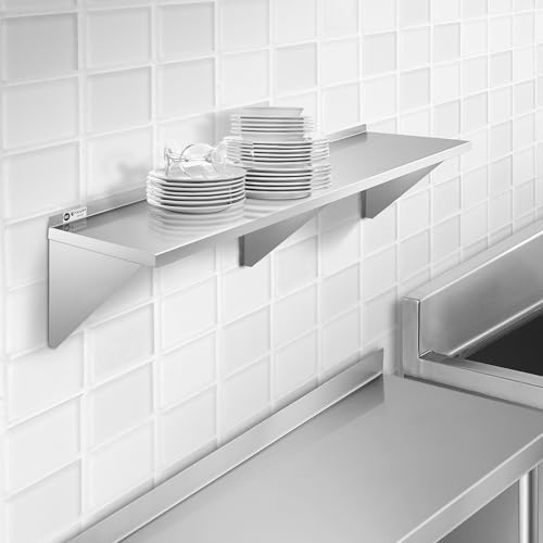 KUTLER Stainless Steel Shelf 12x72 Wall Mount