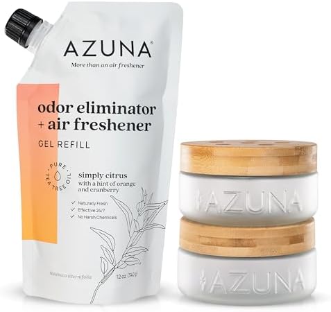 Azuna Air Freshener Odor Eliminator 2 Room Kit
