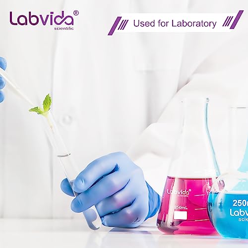 6PCS Narrow Mouth 500ml Erlenmeyer Flasks with Borosilicate Graduation