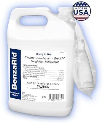 BenzaRid Mold Killer Fungicide Black Mold H5N1 4 Gallon Set