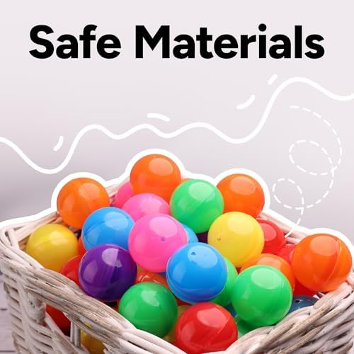 2 Inch Empty Colored Round Capsules 50 Pcs Bulk 7 Colors