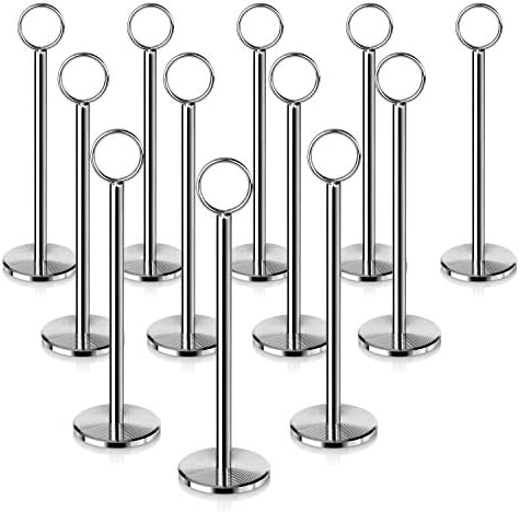 New Star Foodservice 23336 Ring Clip Table Number Holder Set of 12