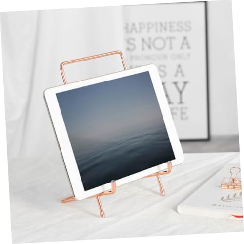 1pc Iron Display Stand for Tablets Artwork Minimalist Metal Holder for Home and Office Use