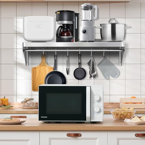VENFAN 12x36 Stainless Steel Wall Shelf