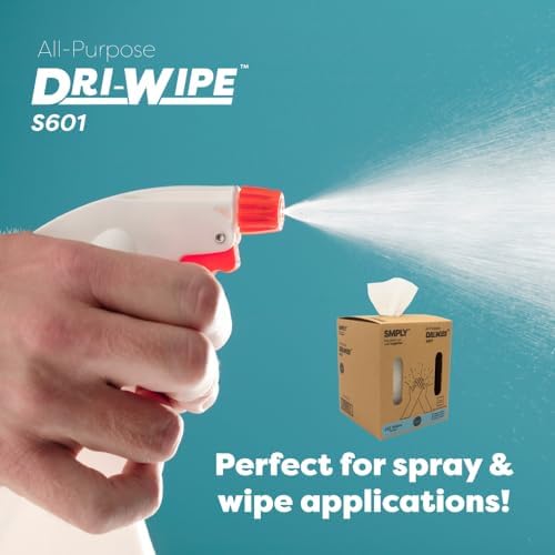 Dri-Wipe S601 by SMPLY Brands 252 Wipes All-Purpose Disposable Cleaning