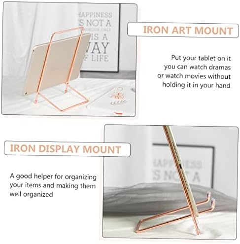 1pc Iron Display Stand for Tablets Artwork Minimalist Metal Holder for Home and Office Use