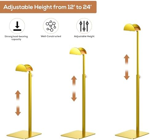 2 Pack Gold Purse Display Stand for Vanities and Retail