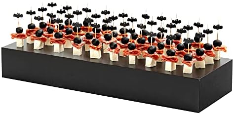 Restaurantware 205 x 7 x 325 Inch Display Riser Black Bamboo