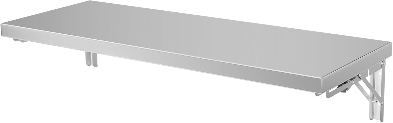 MOOTACO 48x12 Stainless Steel Wall Shelf