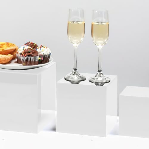 6-Pack Acrylic Display Risers for Desserts and Collectibles