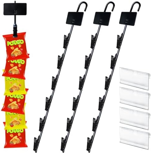 Hanging Merchandise Strips with Hooks for Retail Displays