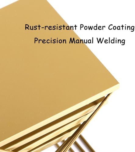 4 Piece Brass Square Display Risers Set