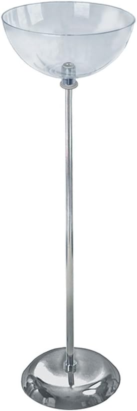 Azar Displays 675 D x 14 Dia Single Bowl Floor Display on 10 Dia Metal Base