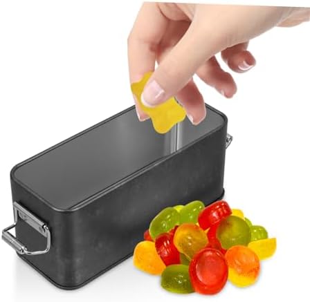 Vintage Tin Storage Box with Lid for Cookies Candies and Biscuits