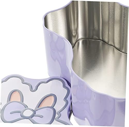 Rabbit Shaped Tinplate Candy Storage Box Multi Functional Party Favor Container