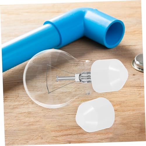 HOMSFOU 50pcs Lamp Holder Plastic Cover Decorative Finial