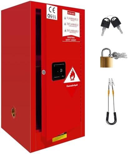 30 Gallon Flammable Safety Cabinet with 3-Point Lock