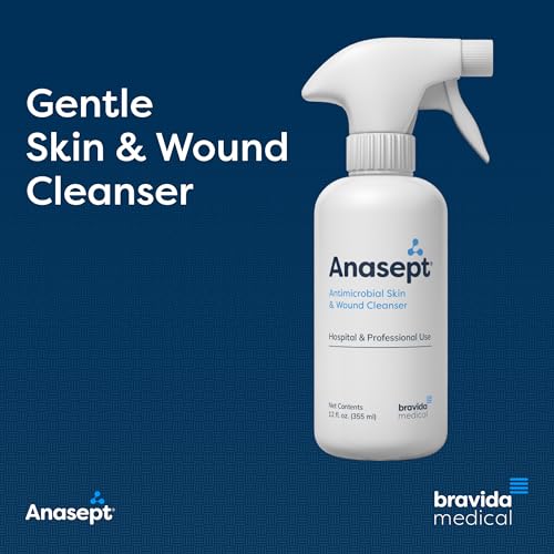 Anasept Skin and Wound Cleanser 12 oz Bottle with Finger Sprayer