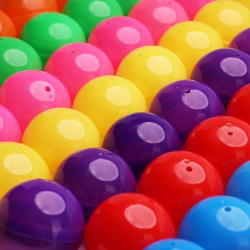 2 Inch Empty Colored Round Capsules 50 Pcs Bulk 7 Colors