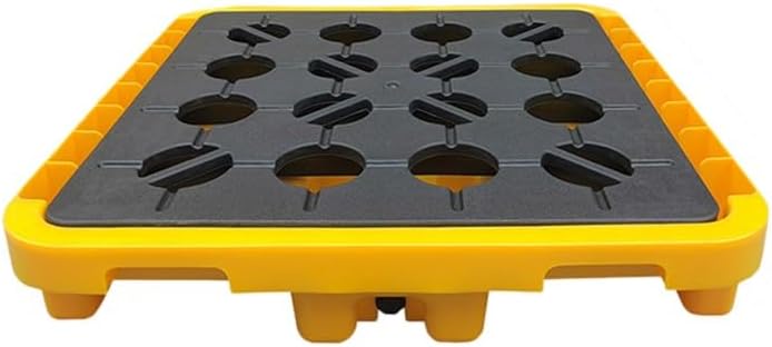 Yellow Stackable Oil Drum Spill Tray Containment Platform