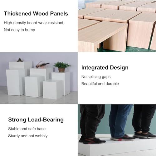 OMESDA Cube Display Pedestal Stands 40x40x80cm
