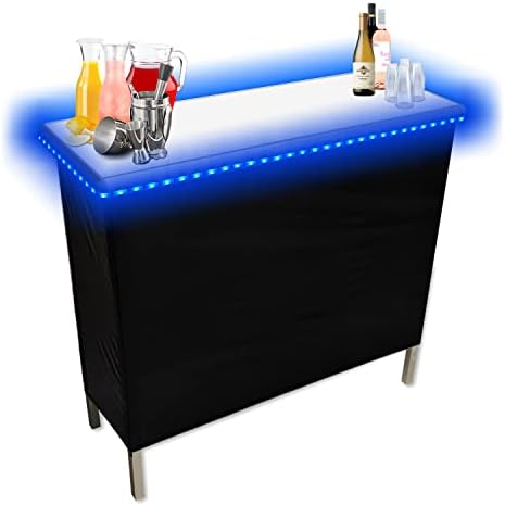 PARTYPONG Folding Portable Party Bar with LED Lights