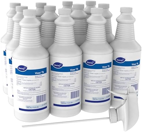 Virex Diversey Tb 04743 Disinfectant Cleaner 32 Oz Pack of 12