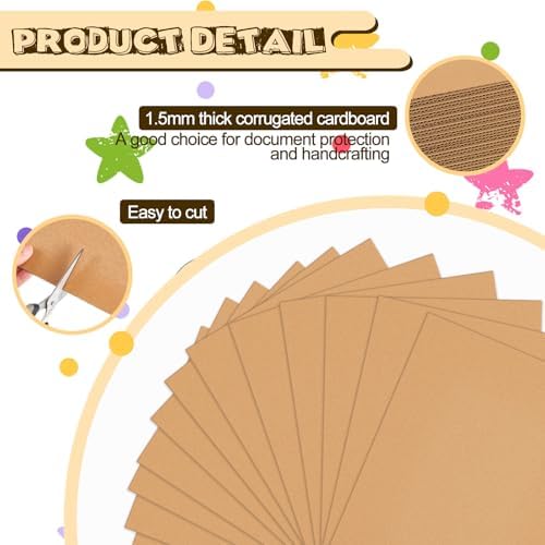 Henoyso 110 Pack 9x12 Inch Corrugated Cardboard Sheets