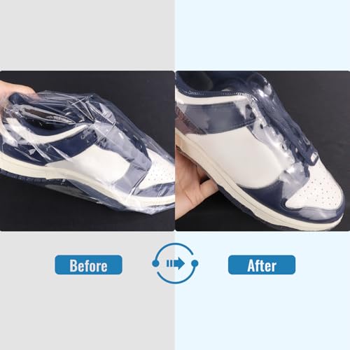 Yeumk 50PCS 10x14 Inch Clear PVC Heat Seal Shrink Wrap Bags for Packaging