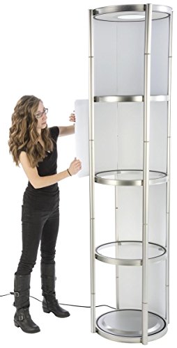 Displays2Go Round Twist Showcase