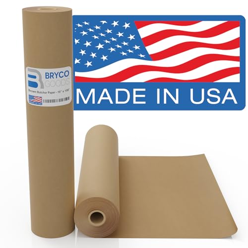 Brown Kraft Butcher Paper Roll 18x100 Feet USA Made