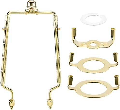 Mornajina Adjustable Lamp Harp Holder Set Gold