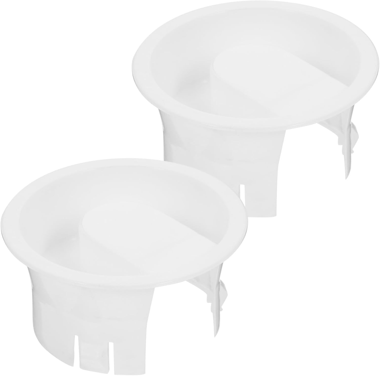 2pcs White Plastic Pitcher Lids Replacement Covers for Beverage Jugs