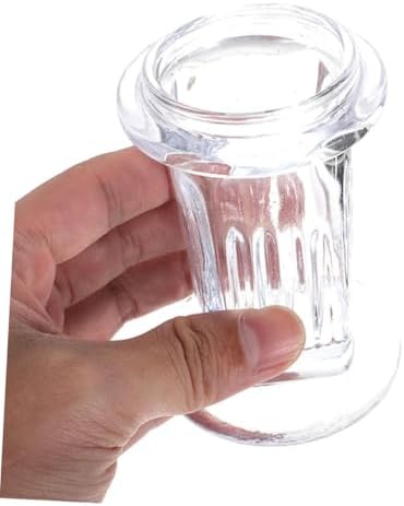 PRETYZOOM 60ml Wide Mouth Mason Jar with Glass Lid