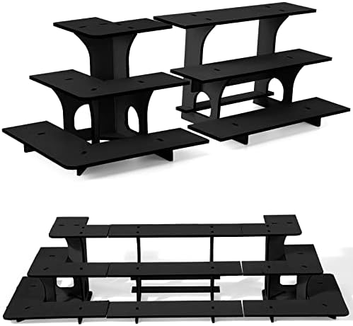 3 Pcs 3 Tiers Wooden Corner Display Stand