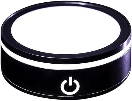 Black LED Light Base for Crystal Art Display