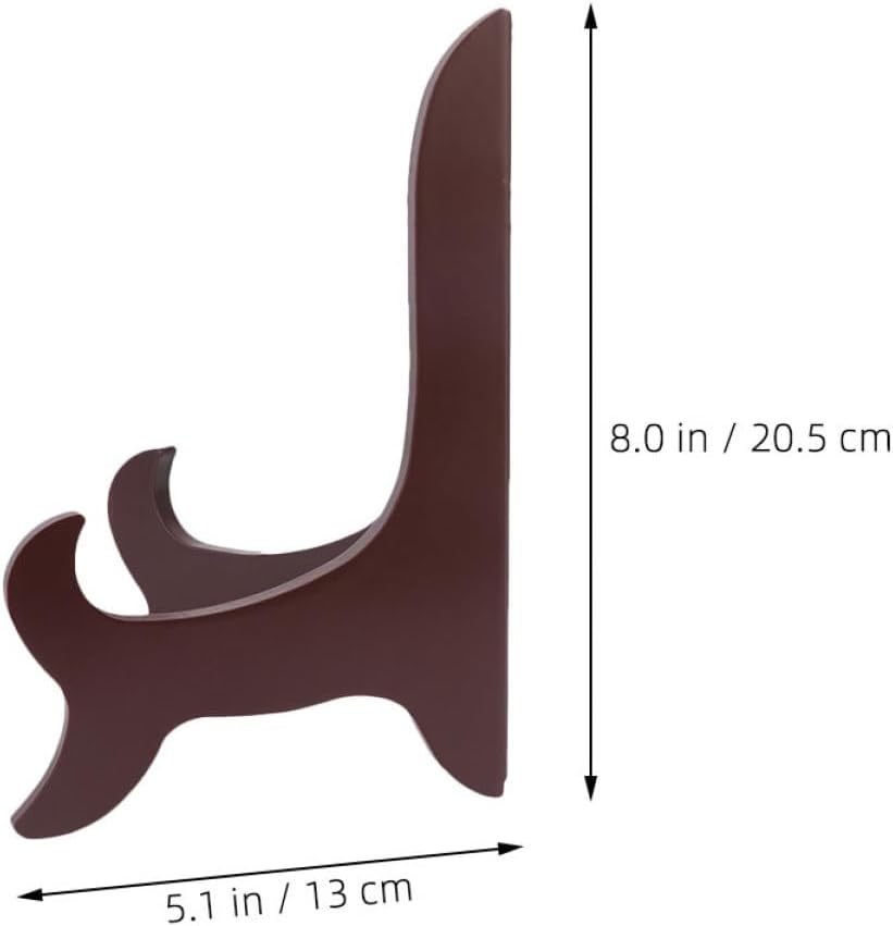 2pcs Adjustable Wooden Plate Display Stand for Home and Office Use