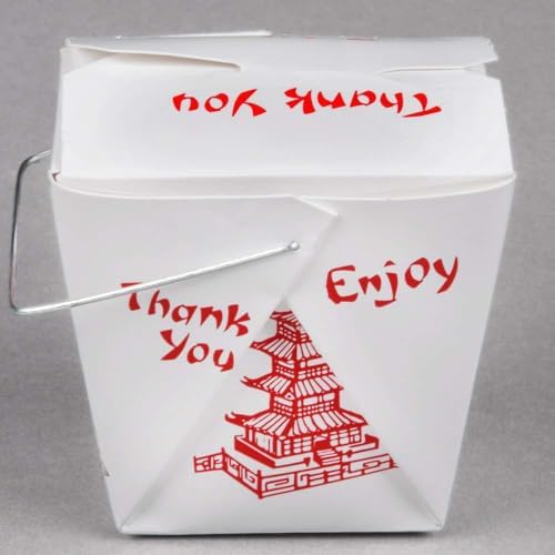 Pack of 15 Paper Take Out Boxes with Handle