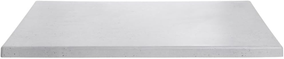 HUBERT Display Riser Rectangular Grey Concrete Look