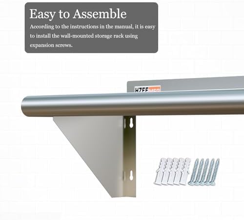 Stainless Steel Wall Mounted Shelf 14x30 Inches