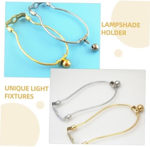 4pcs Lamp Shade Holder Gold Support Bracket for Floor Table Lamps and Lightweight Design for Crystal and Horn 1