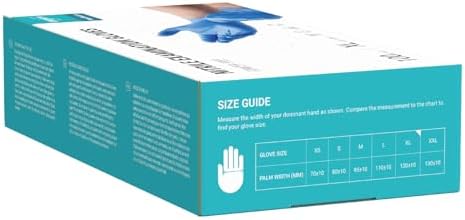 EUROPAPA Nitrile Exam Gloves Pack of 100